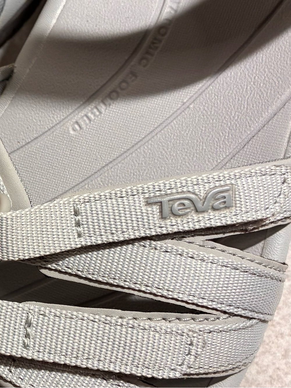 Women's US - 10 Grey Strappy Sport Sandals